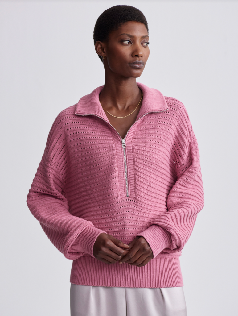 Tara Pointelle Half Zip Clothing Varley