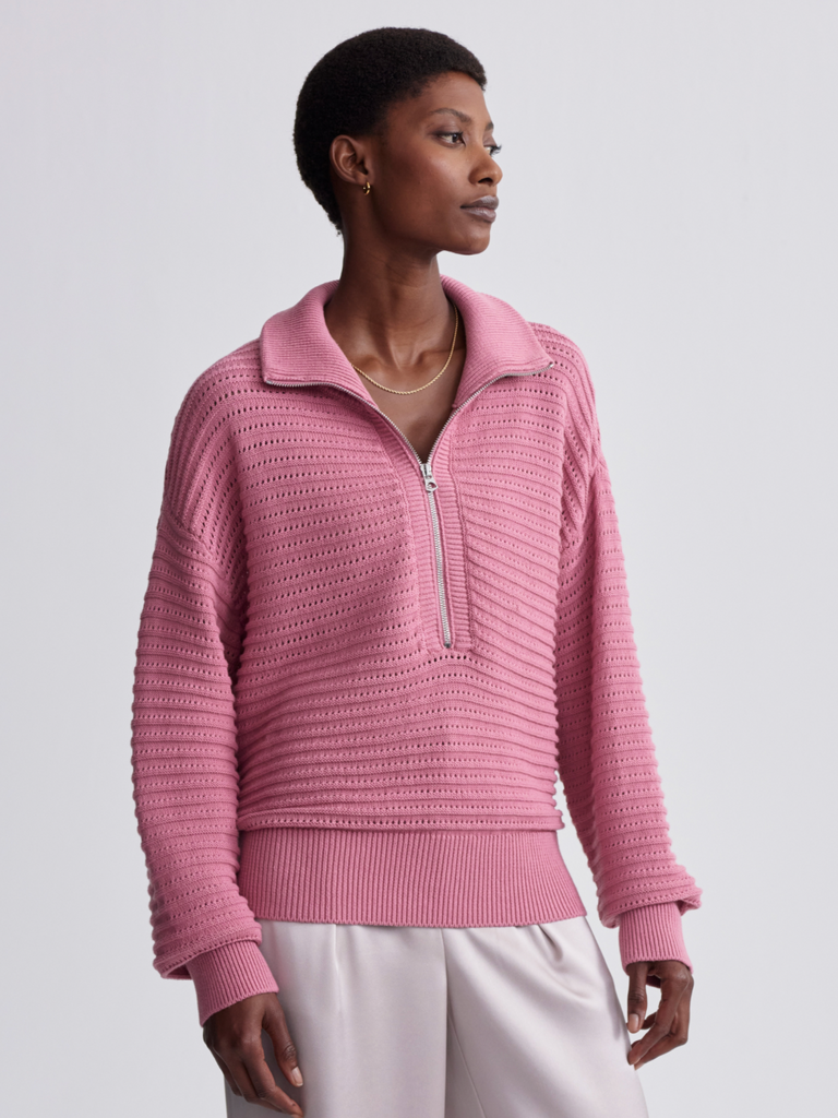 Tara Pointelle Half Zip Clothing Varley