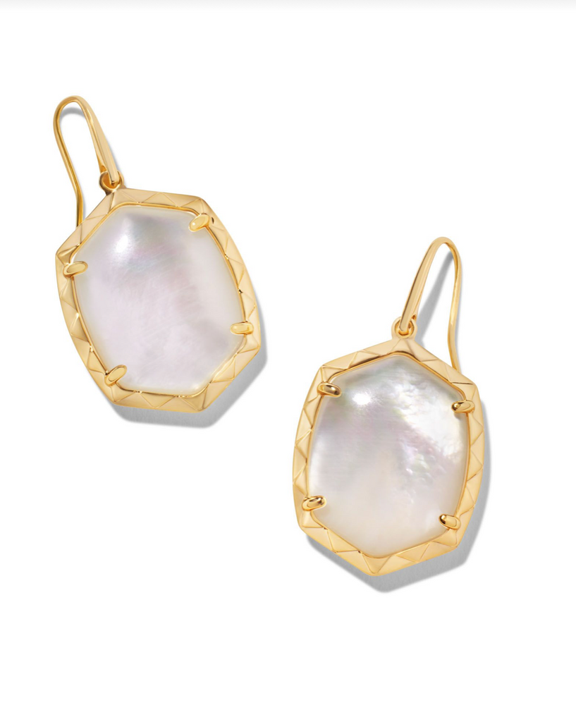 Daphne Drop Earring Jewelry Kendra Scott Gold Dichroic Glass