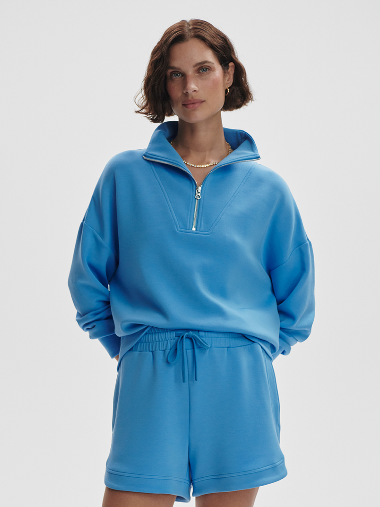 Hawley Half-Zip Clothing Varley Azure Blue XS