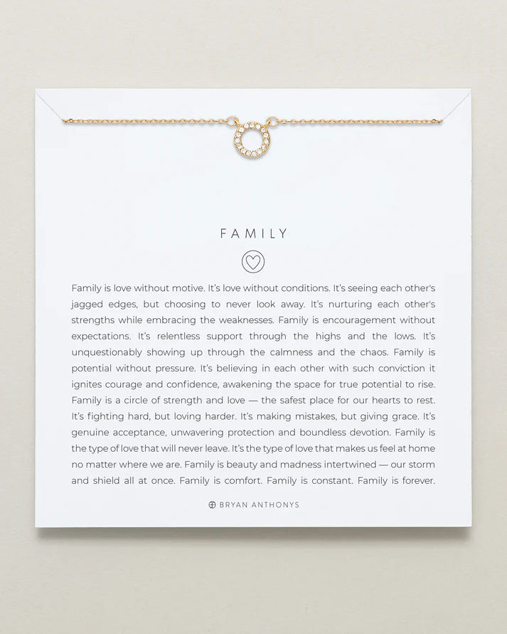 Family Necklace Jewelry Bryan Anthony's Gold