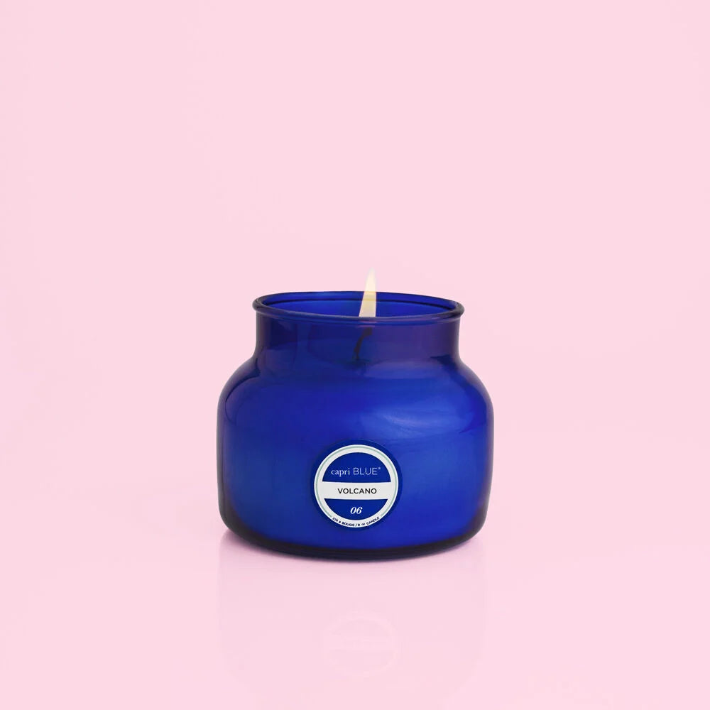 Volcano Blue Jar Candle Home Capri Blue Petite 8oz  