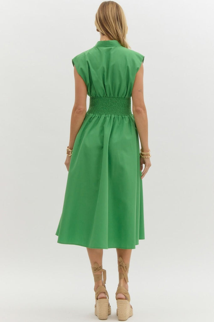 Haley Zip Up Midi Clothing Peacocks & Pearls