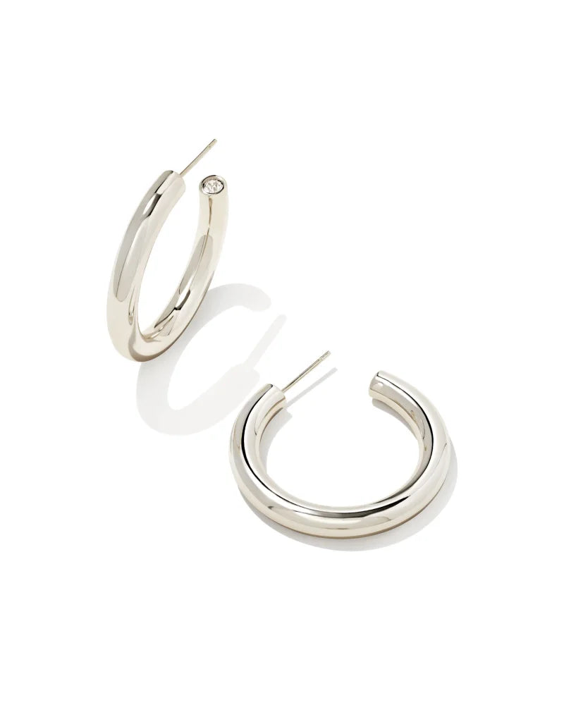 Colette Large Hoop Jewelry Kendra Scott Silver  