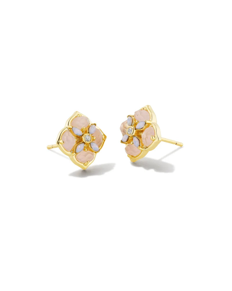 Dira Stone Stud Jewelry Kendra Scott Gold Pink Mix  