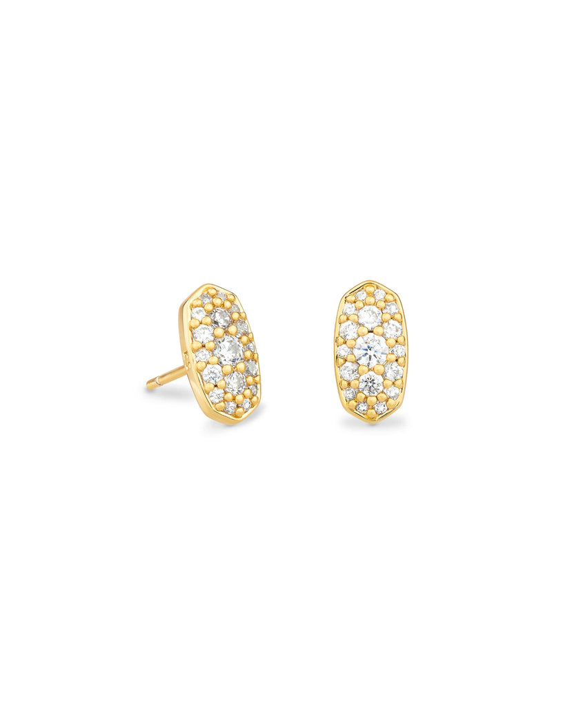 Grayson Crystal Stud Jewelry Kendra Scott Gold  