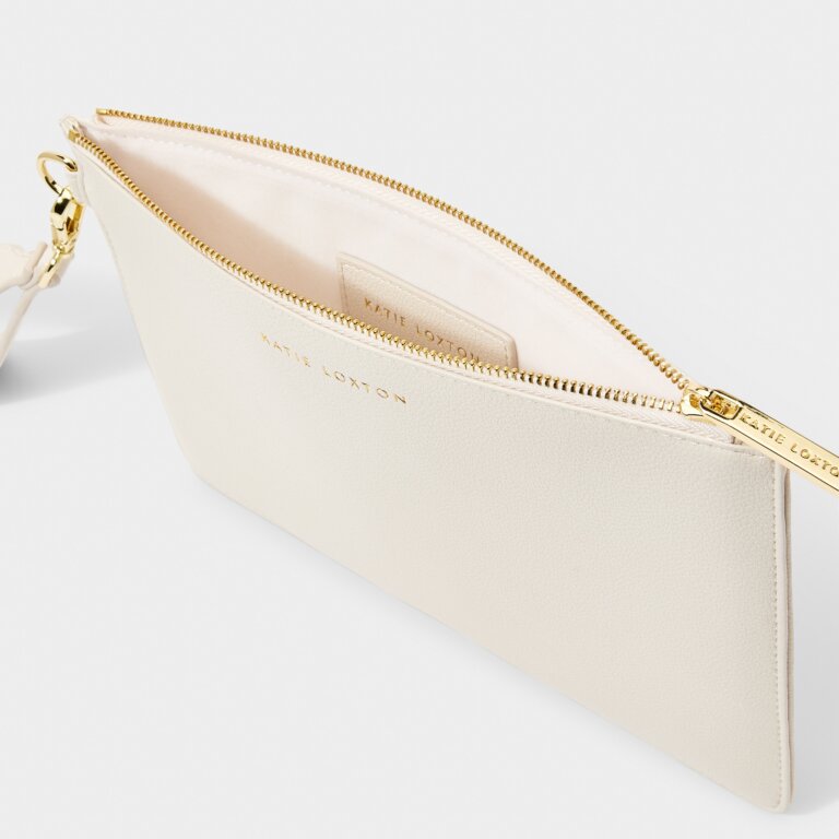 Zana Wristlet Pouch Bags Katie Loxton Off White  