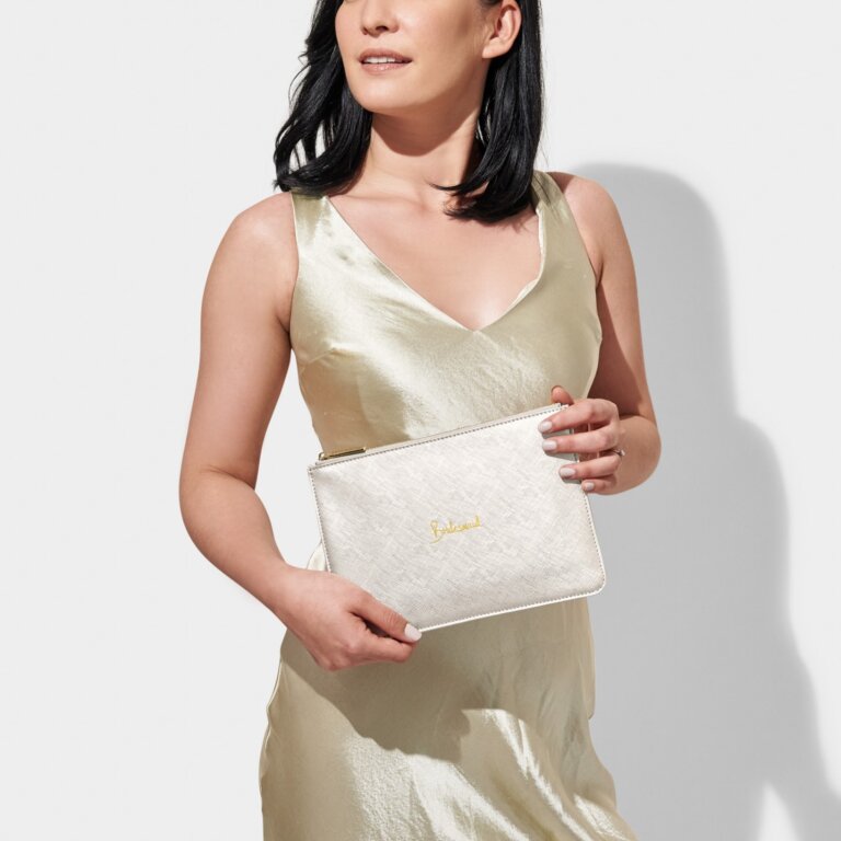 Gold Bridesmaid Pouch Bags Katie Loxton   