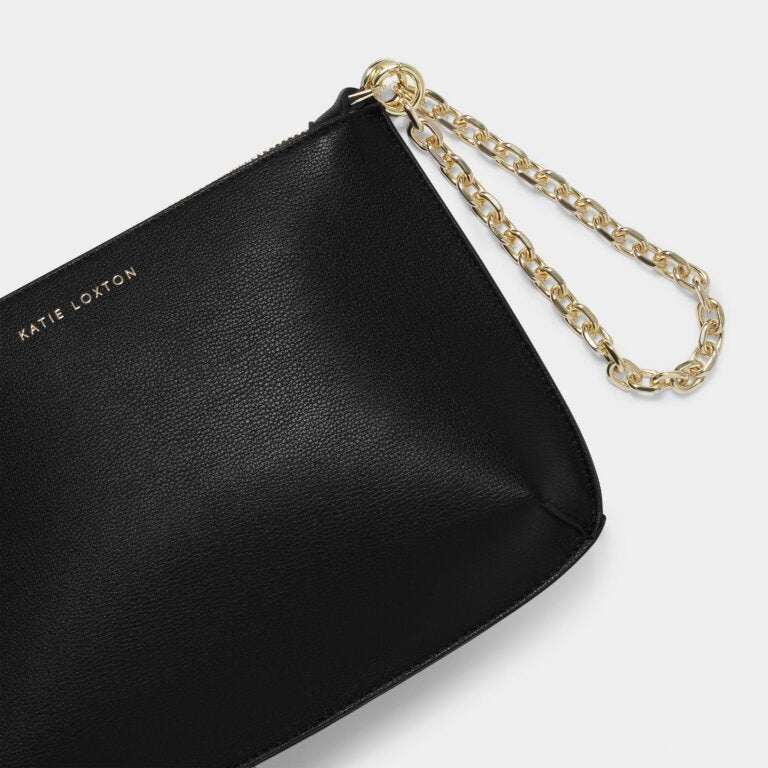 Astrid Chain Clutch Bags Katie Loxton Black  