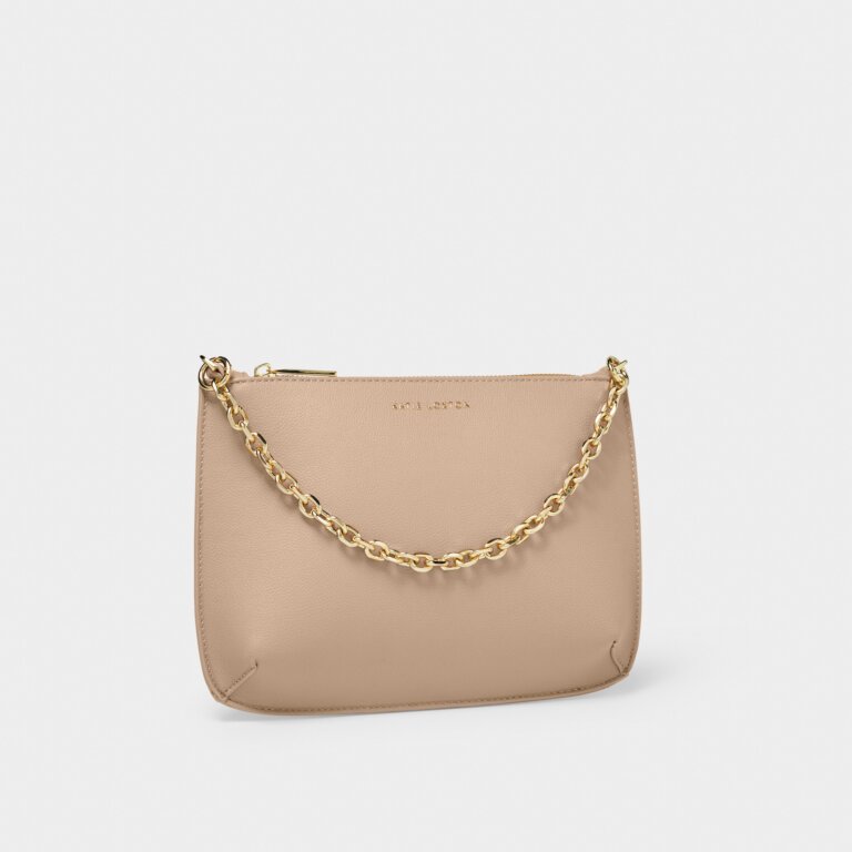 Astrid Chain Clutch Bags Katie Loxton Soft Tan  