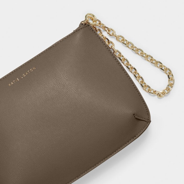 Astrid Chain Clutch Bags Katie Loxton Mink  