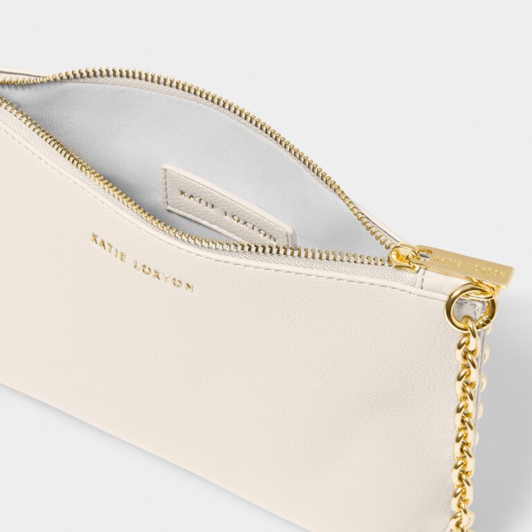 Astrid Chain Clutch Bags Katie Loxton Off White  