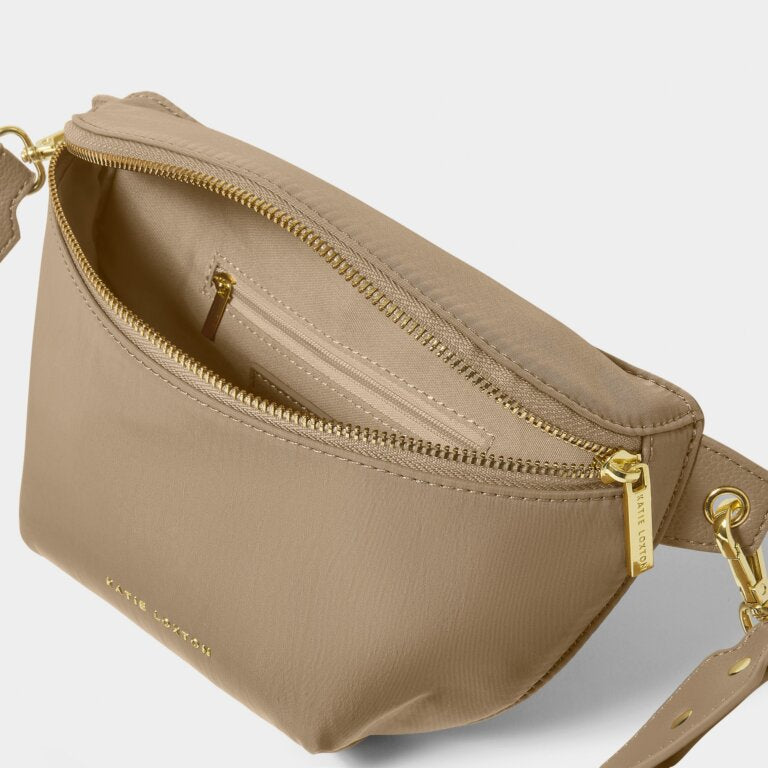 Nylon-Luxe Belt Bag Bags Katie Loxton Taupe  