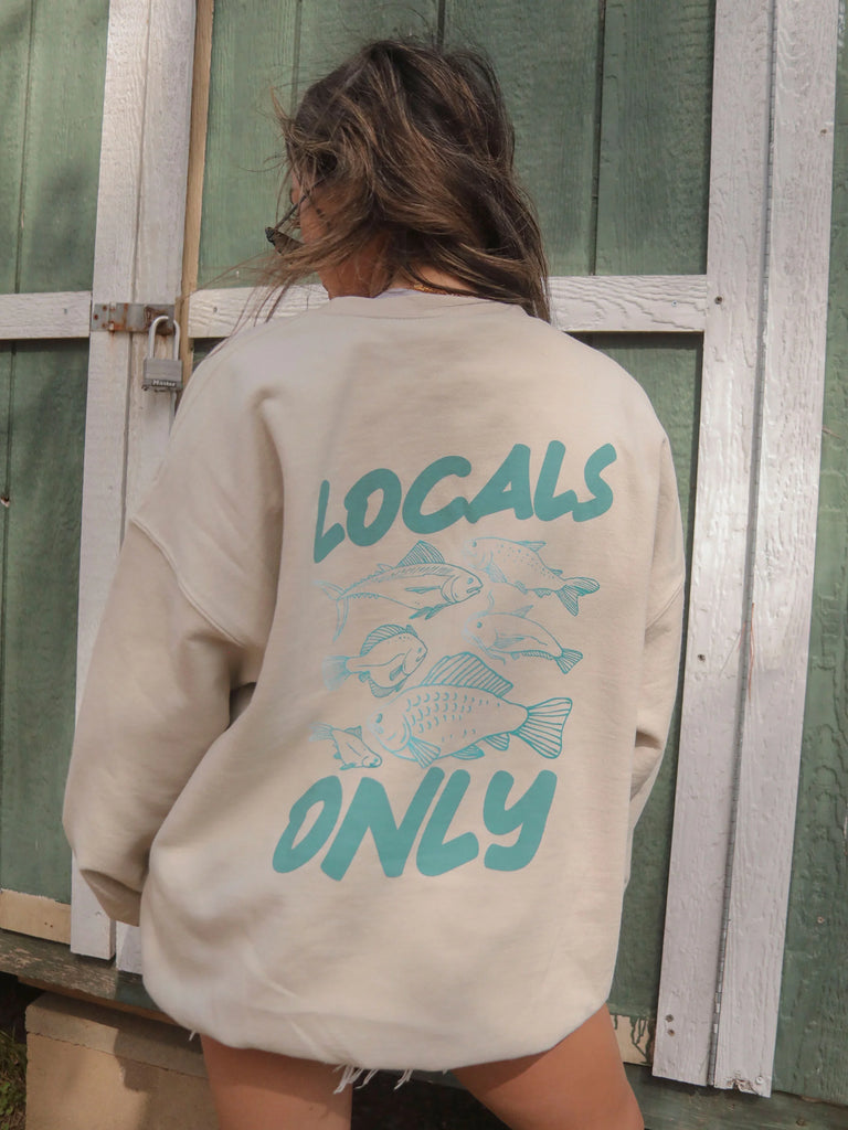 Locals Only Sweatshirt Clothing Peacocks & Pearls   