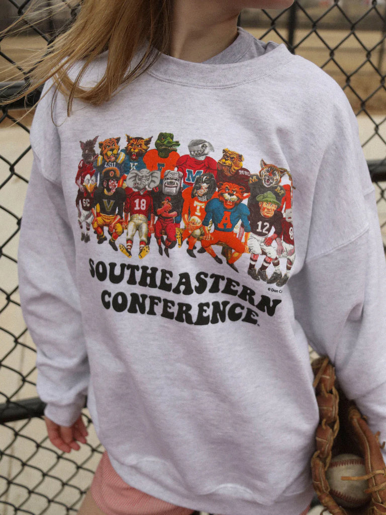 SEC Family Retro Sweatshirt Clothing Peacocks & Pearls