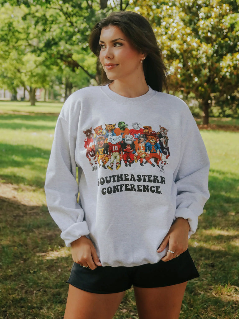 SEC Family Retro Sweatshirt Clothing Peacocks & Pearls   