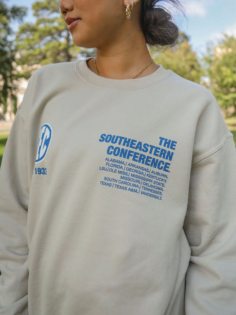 SEC Headline Sweatshirt Clothing Peacocks & Pearls   