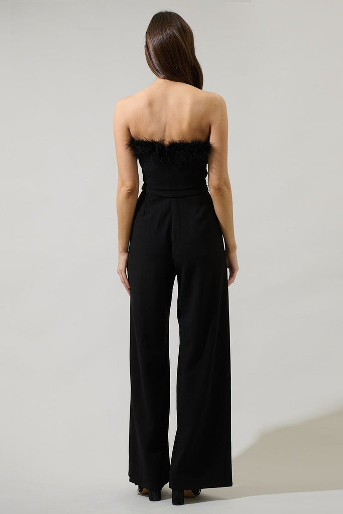 Montes Strapless Jumpsuit Clothing Peacocks & Pearls