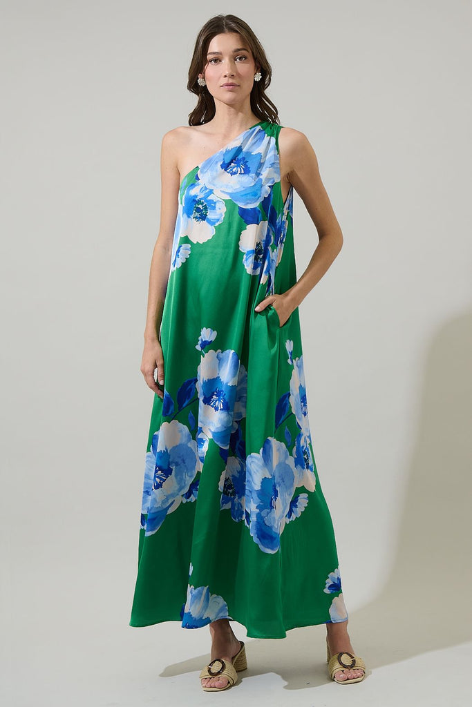 Glena Floral Maxi Dress Clothing Peacocks & Pearls