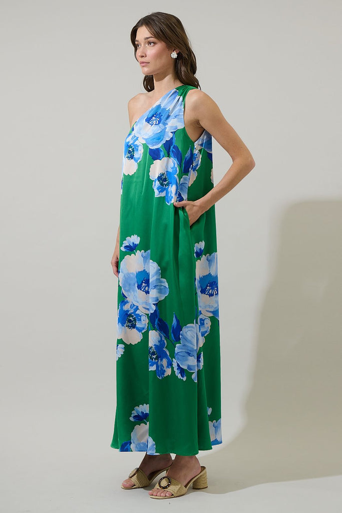 Glena Floral Maxi Dress Clothing Peacocks & Pearls