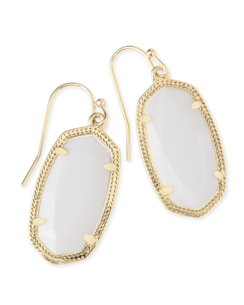 Dani Earring Jewelry Kendra Scott Gold Ivory Mother of Pearl  