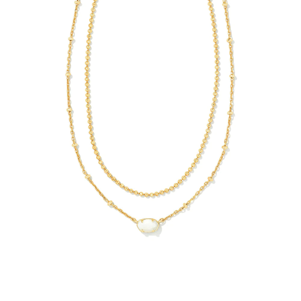 Emilie Multi Strand Necklace Jewelry Kendra Scott Gold Mother of Pearl  