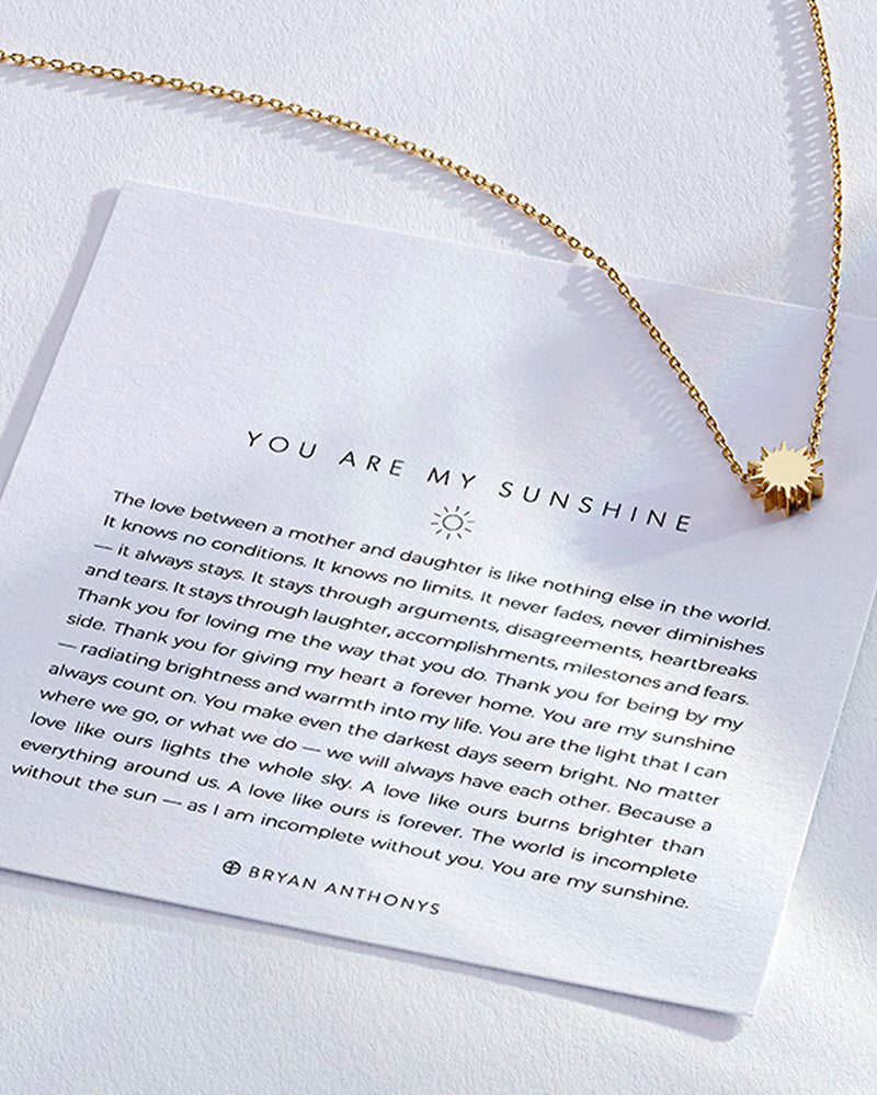 You Are My Sunshine Icon Necklace Jewelry Bryan Anthony's   