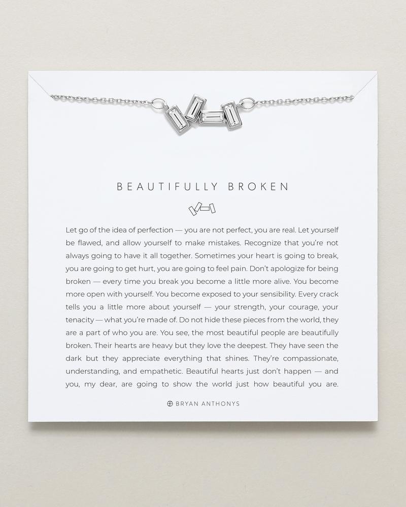 Beautifully Broken Necklace Jewelry Bryan Anthony's Silver  