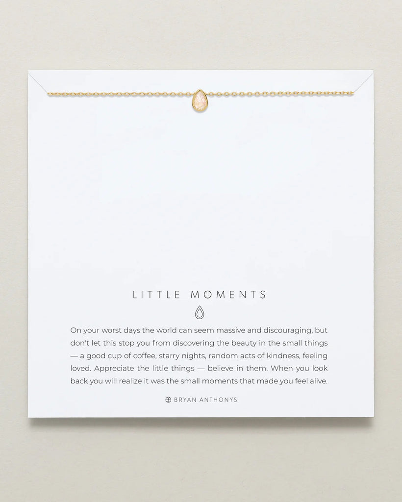 Little Moments Necklace Jewelry Bryan Anthony's Gold  