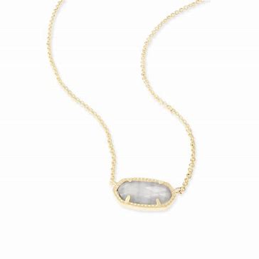 Elisa Glass Necklace Jewelry Kendra Scott Gold Slate Cat's Eye  