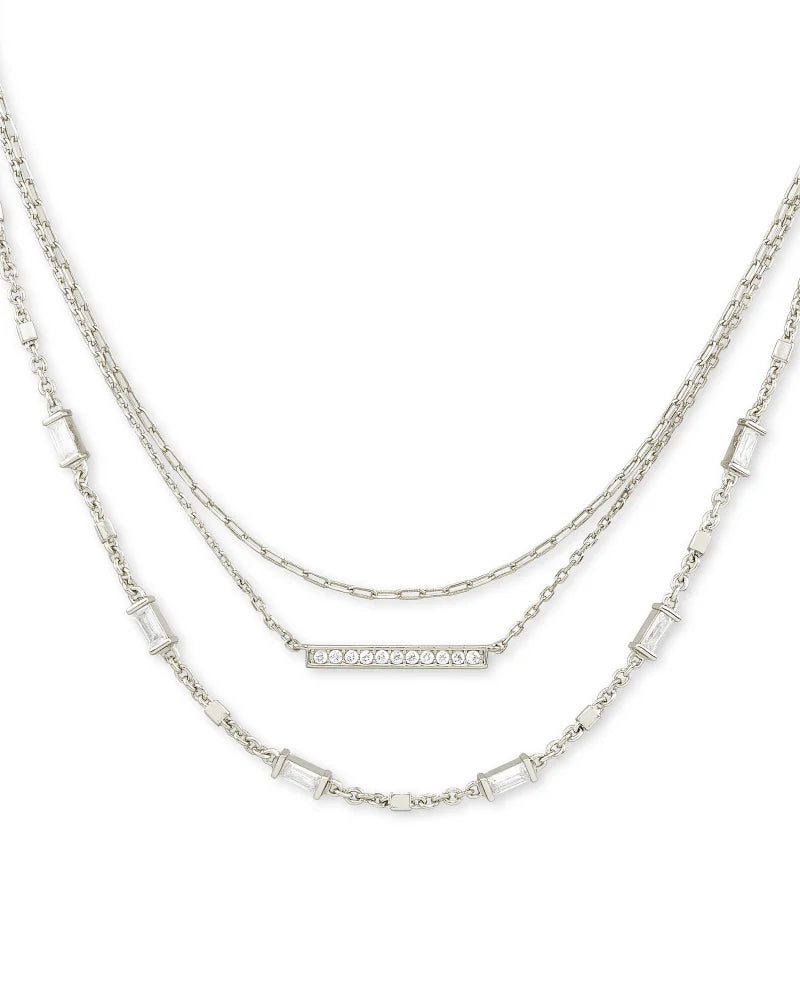 Addison Multi Strand Necklace Jewelry Kendra Scott Silver  