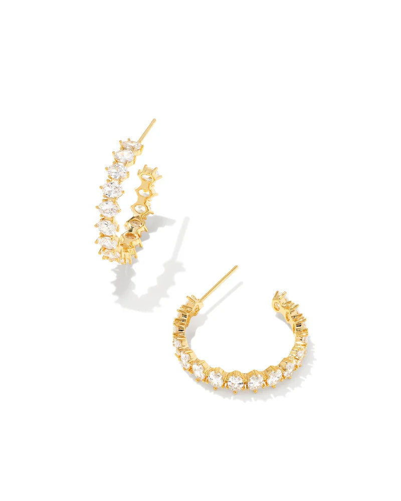 Cailin Hoop Jewelry Kendra Scott Gold  