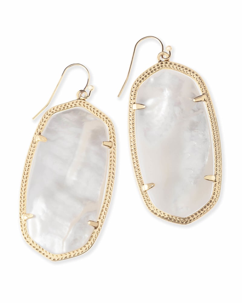 Kendra scott black mother deals of pearl earrings