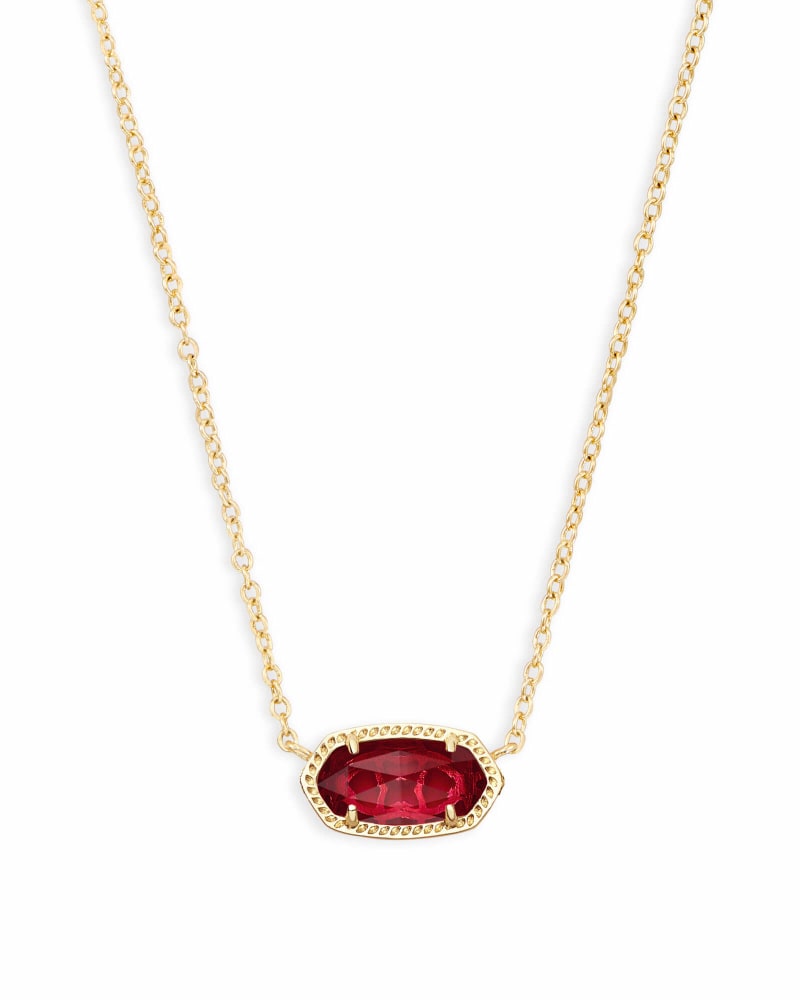 Elisa Glass Necklace Jewelry Kendra Scott Gold Clear Berry  