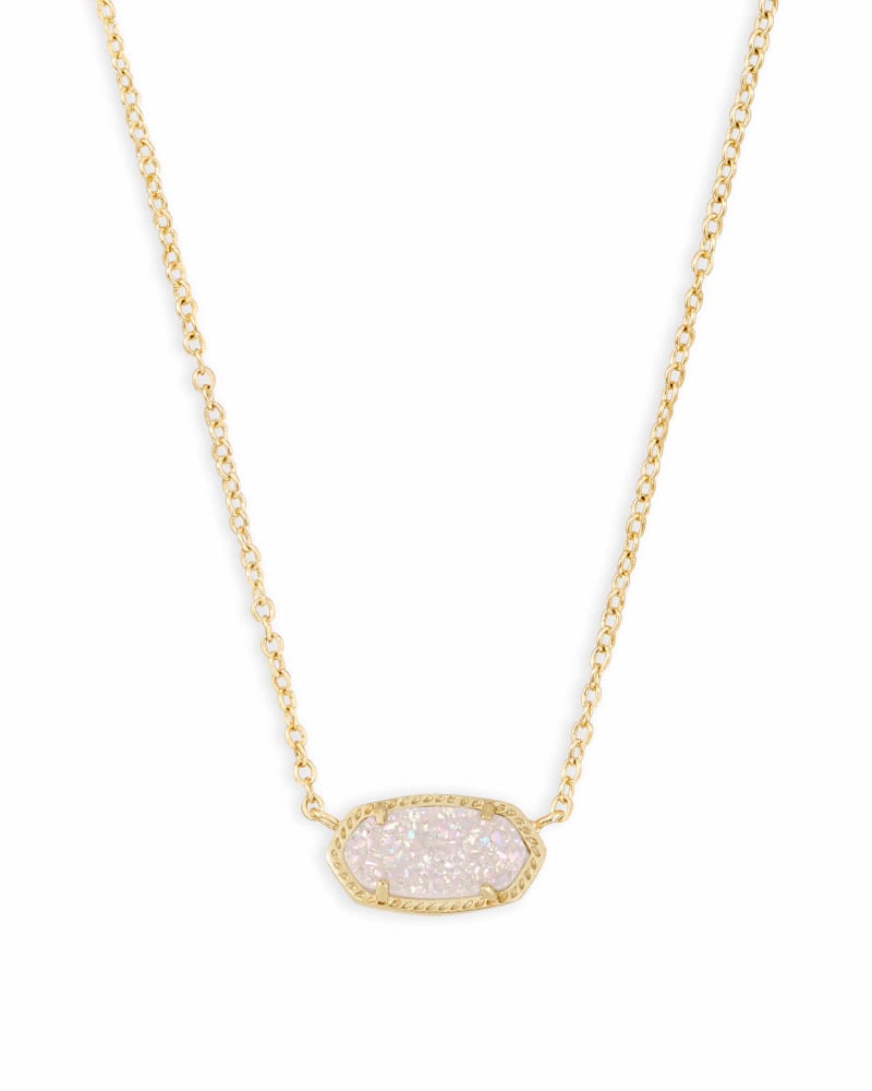 Elisa Drusy Necklace Jewelry Kendra Scott Gold Iridescent Drusy  