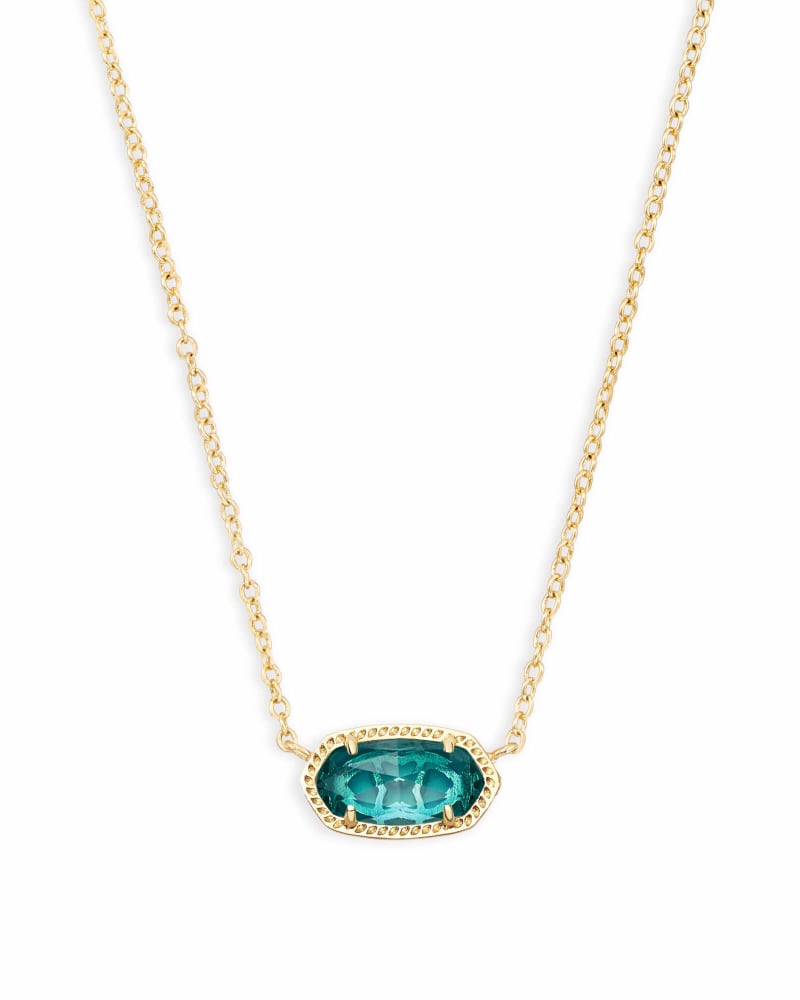 Elisa Glass Necklace Jewelry Kendra Scott Gold London Blue Glass  