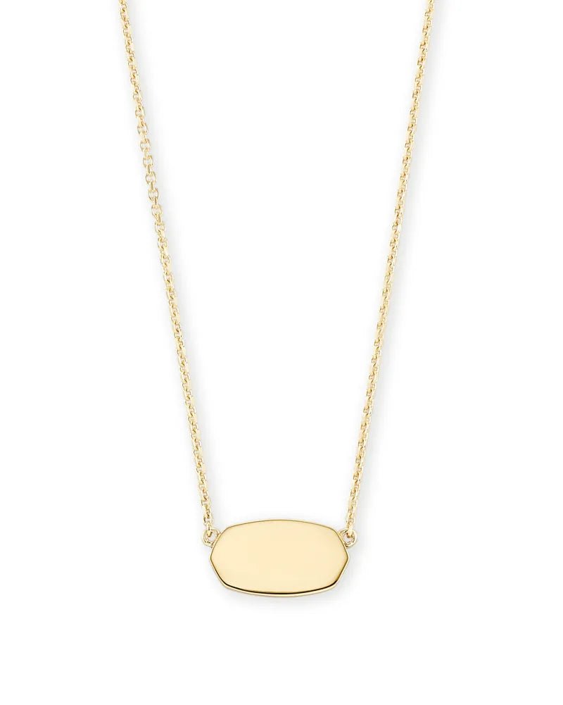 Jess Small Lock Chain Necklace in Silver