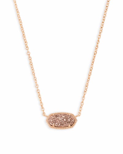 Elisa Drusy Necklace Jewelry Kendra Scott Rose Gold Rose Drusy  