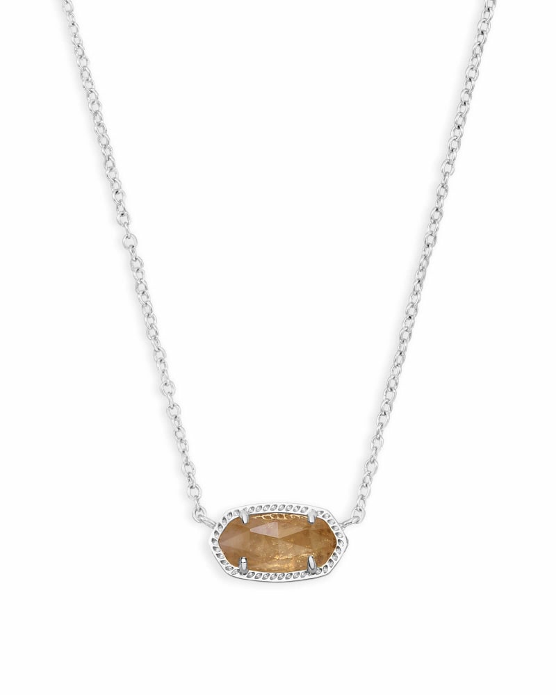 Elisa Glass Necklace Jewelry Kendra Scott Silver Citrine  