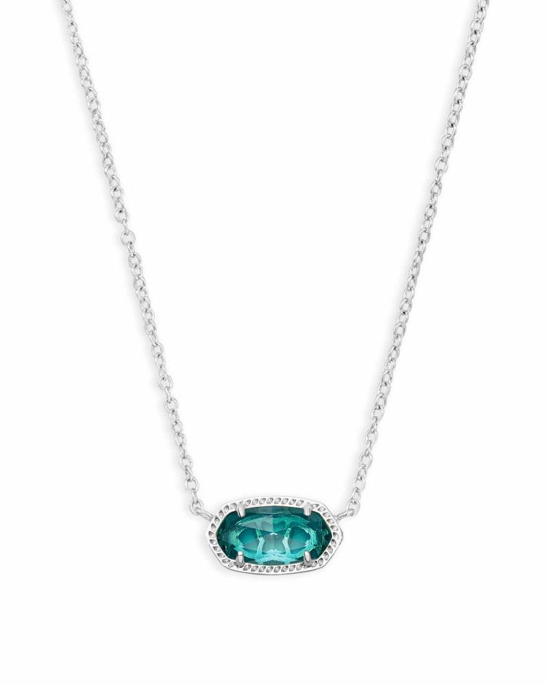 Elisa Glass Necklace Jewelry Kendra Scott Silver London Blue Glass  