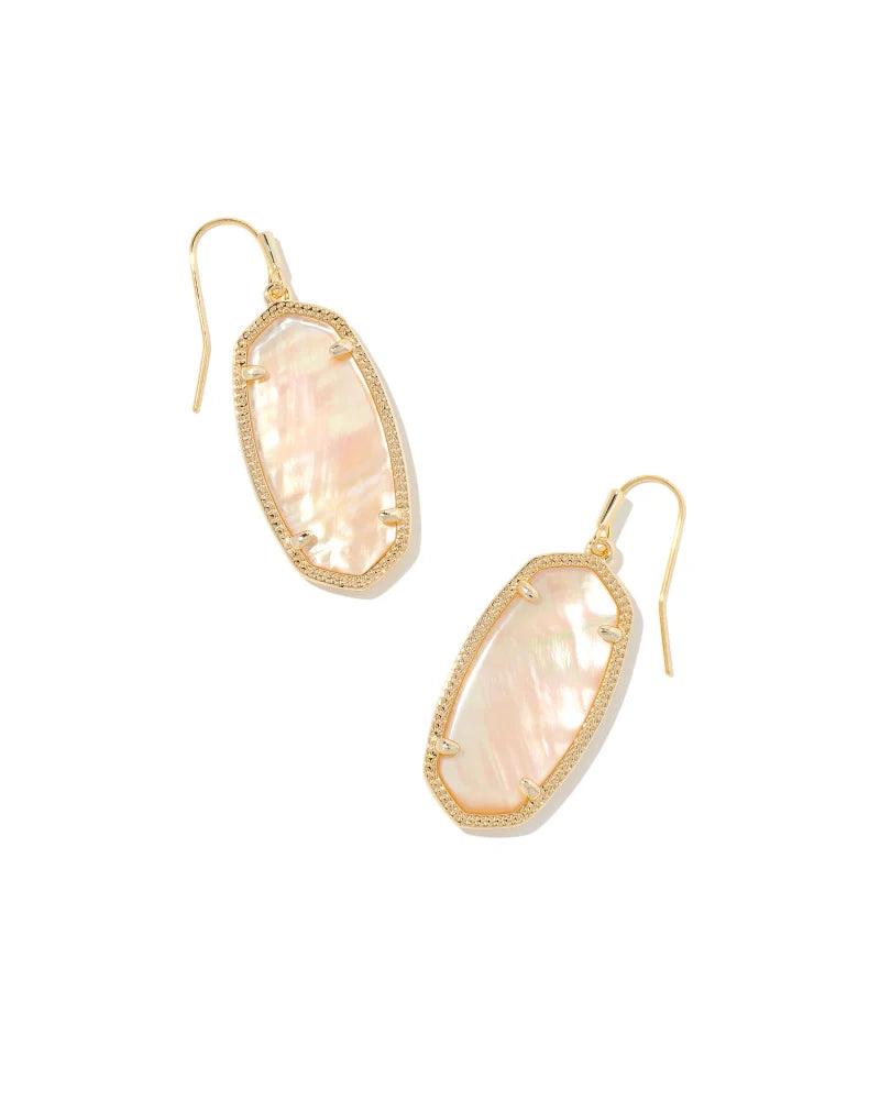 Elle Earring Jewelry Kendra Scott Gold Golden Abalone  