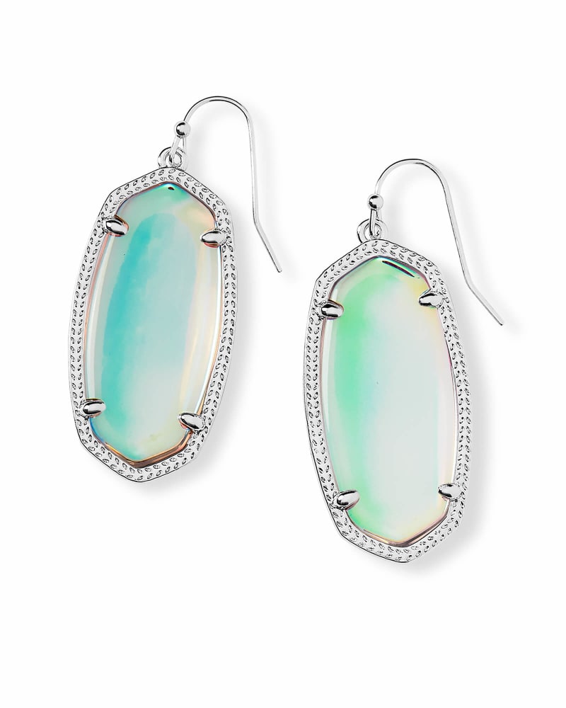 Elle Earring Jewelry Kendra Scott Silver Dichroic Glass  