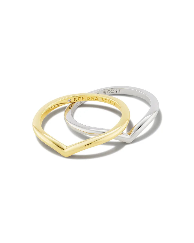 Wishbone Ring Set Jewelry Kendra Scott Mixed Metal 6 